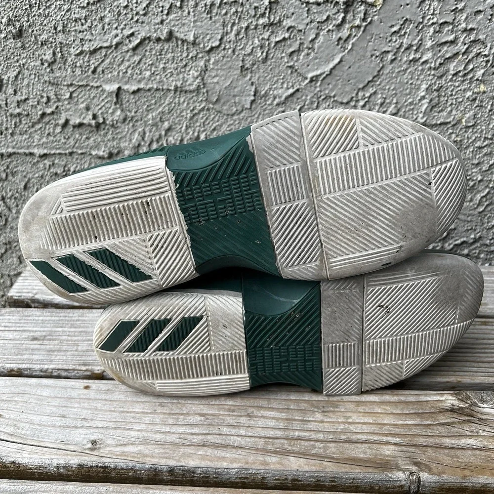 Adidas Shoes Men Size 11.5 Dame 3 BY3194 Green/White Basketball‎ Sneakers